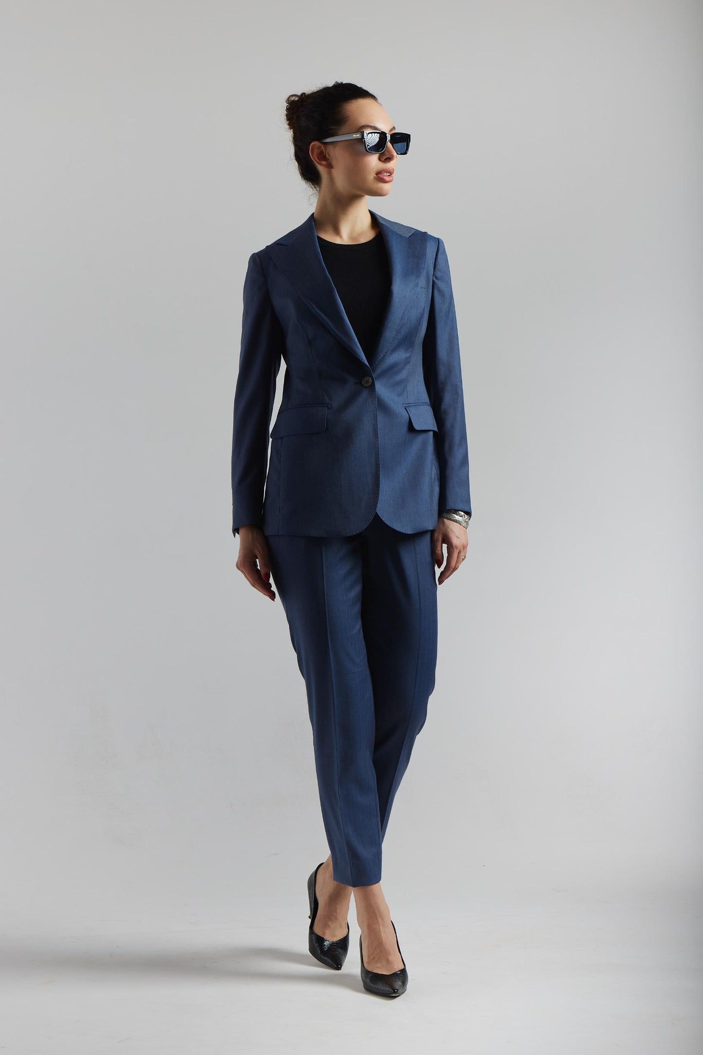Costume en laine Solaro bleu