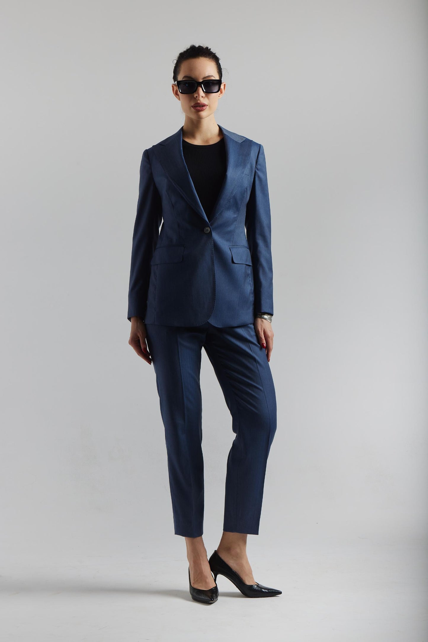 Costume en laine Solaro bleu