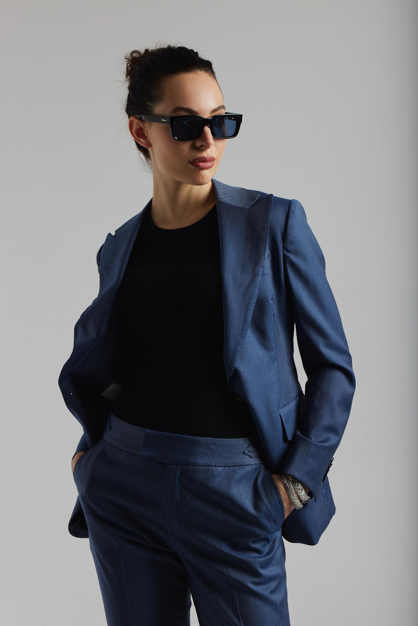 Costume en laine Solaro bleu