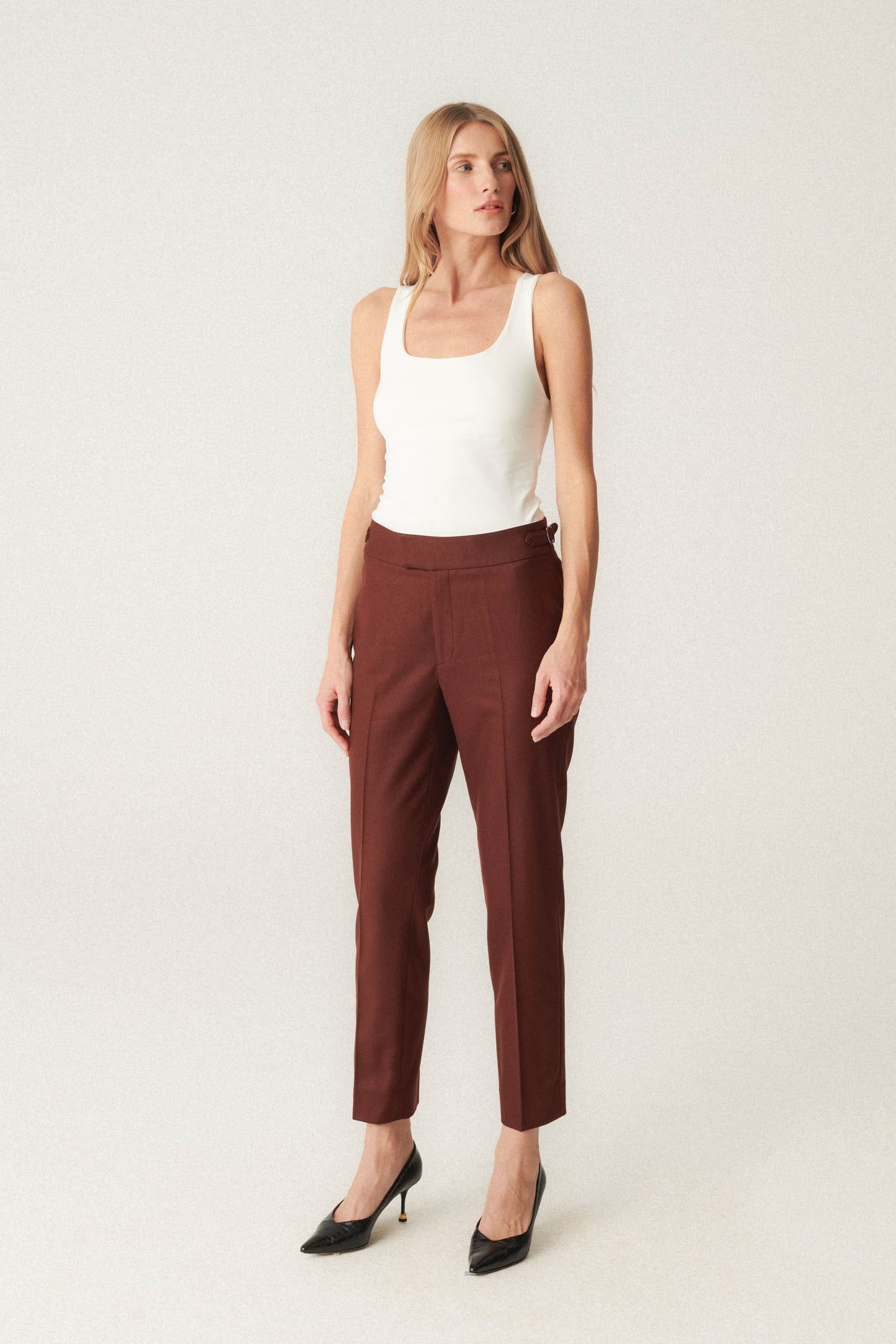 Costume en laine VBC couleur rouille