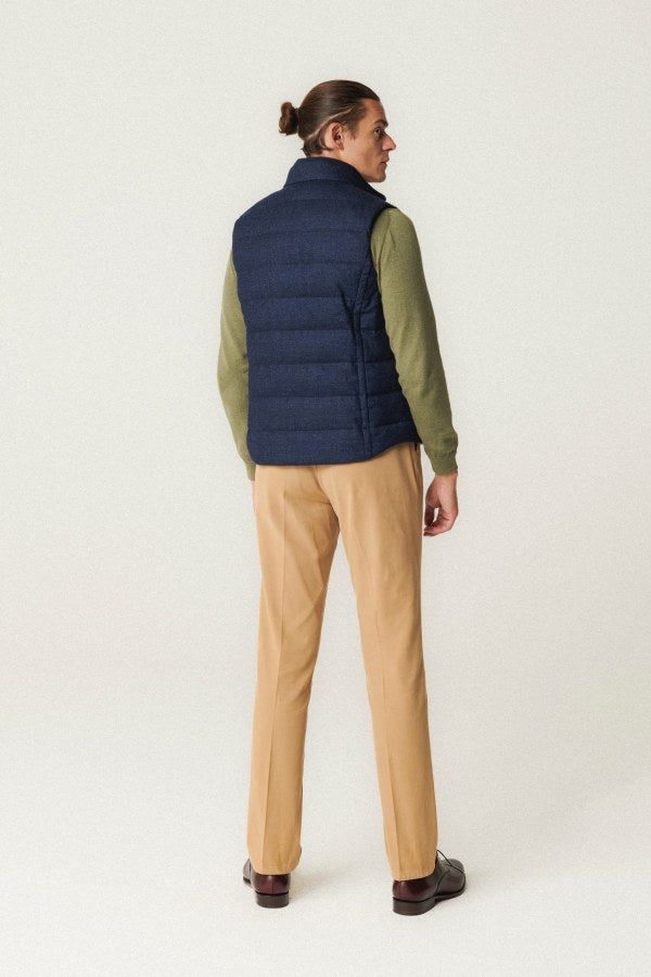 Gilet en duvet bleu marine