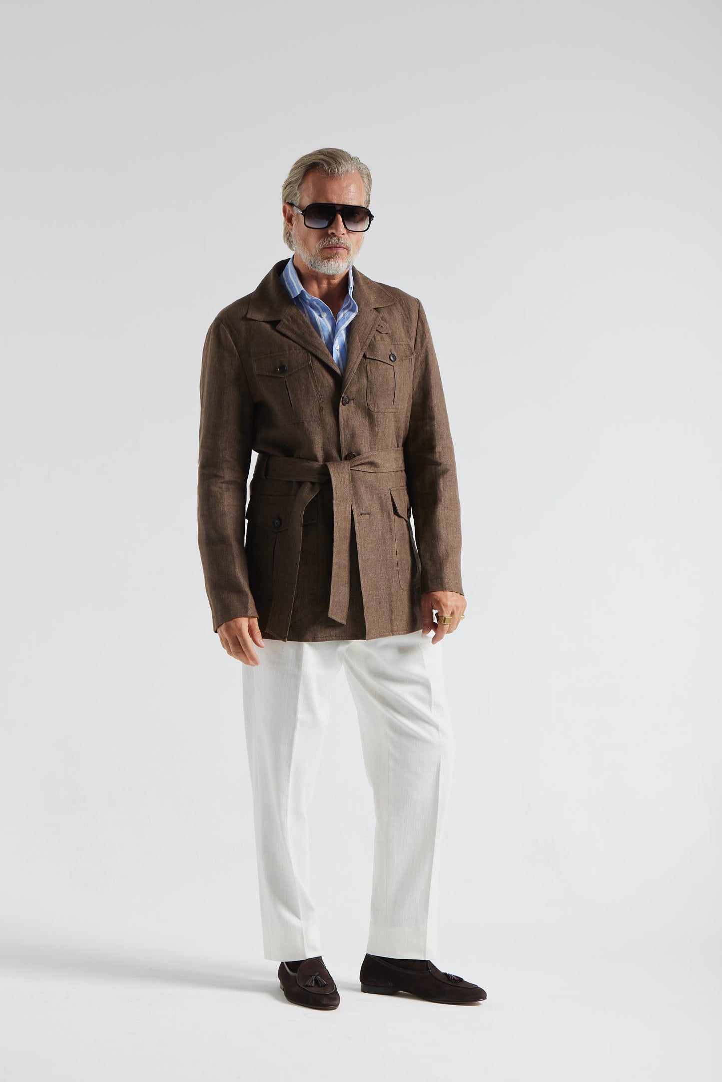 Veste safari marron