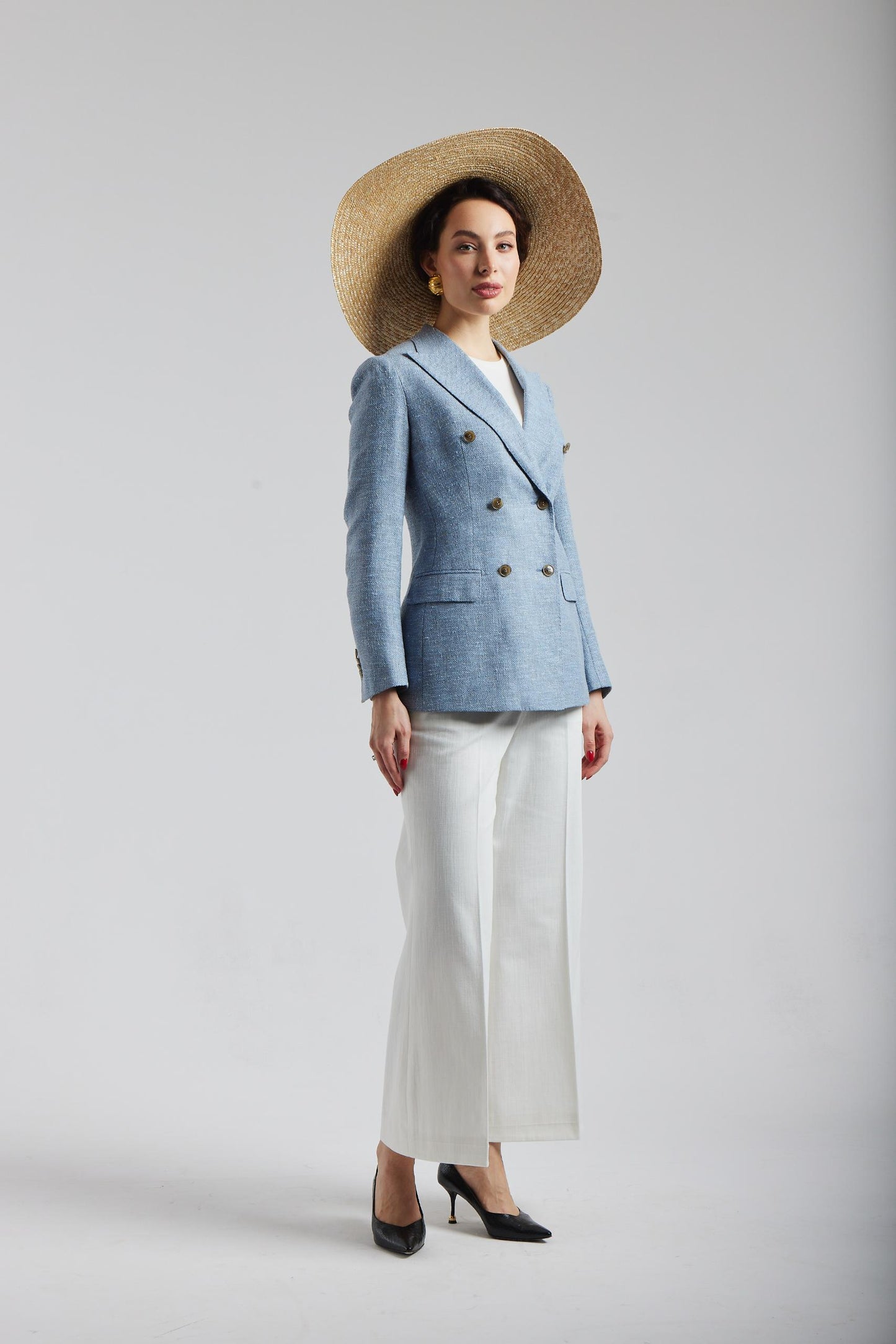 Ferla blue double-breasted jacket
