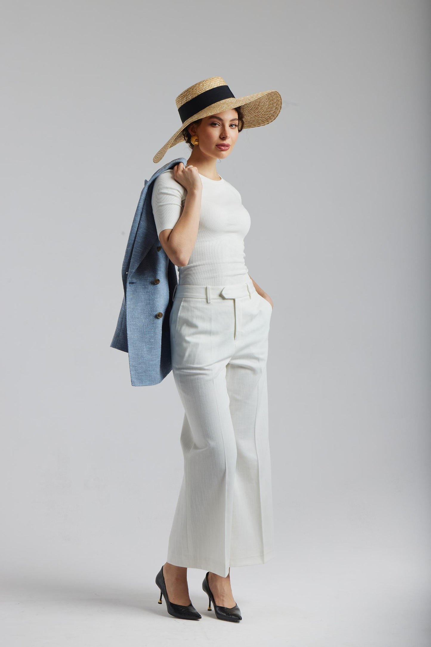 Ferla blue double-breasted jacket