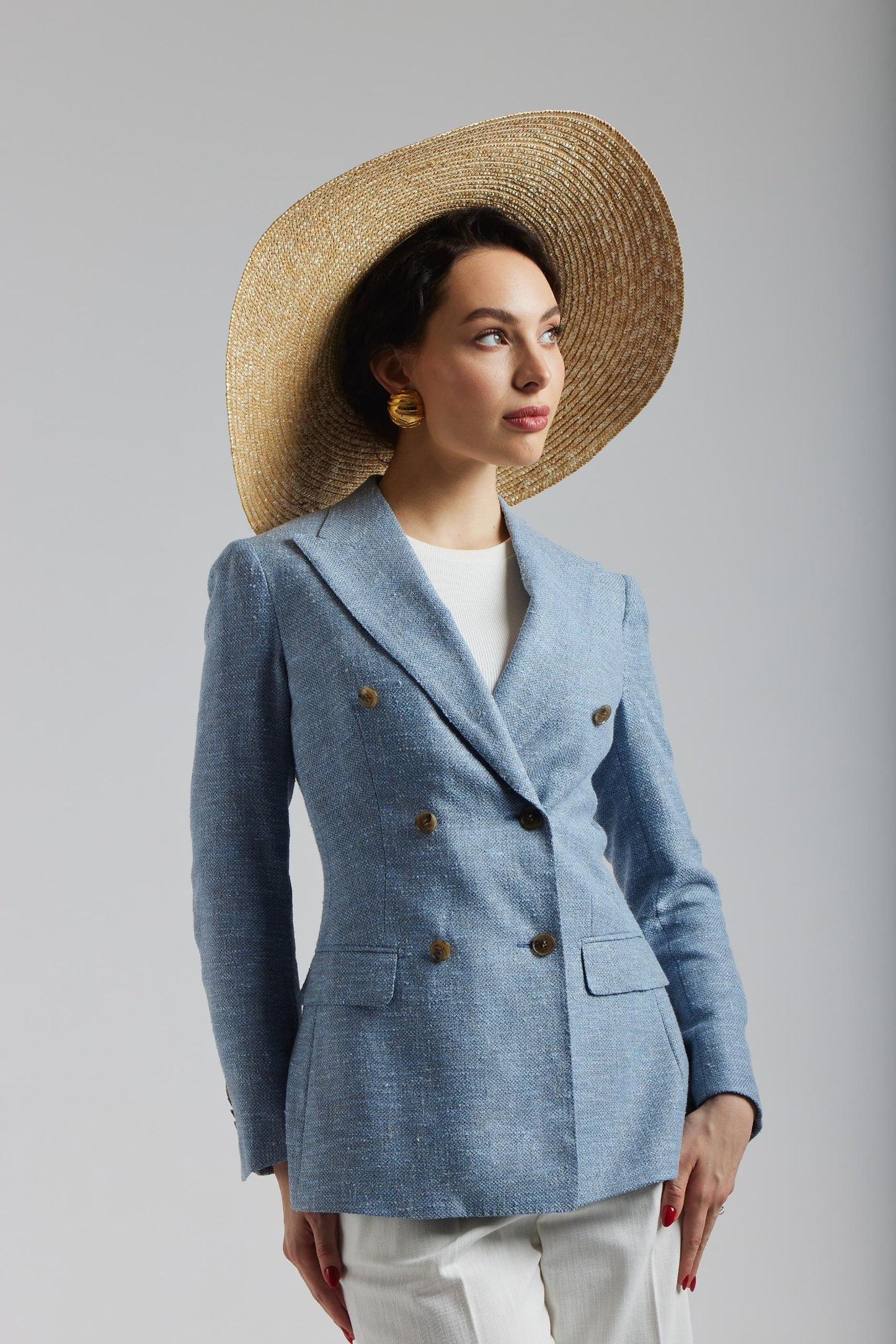 Ferla blue double-breasted jacket