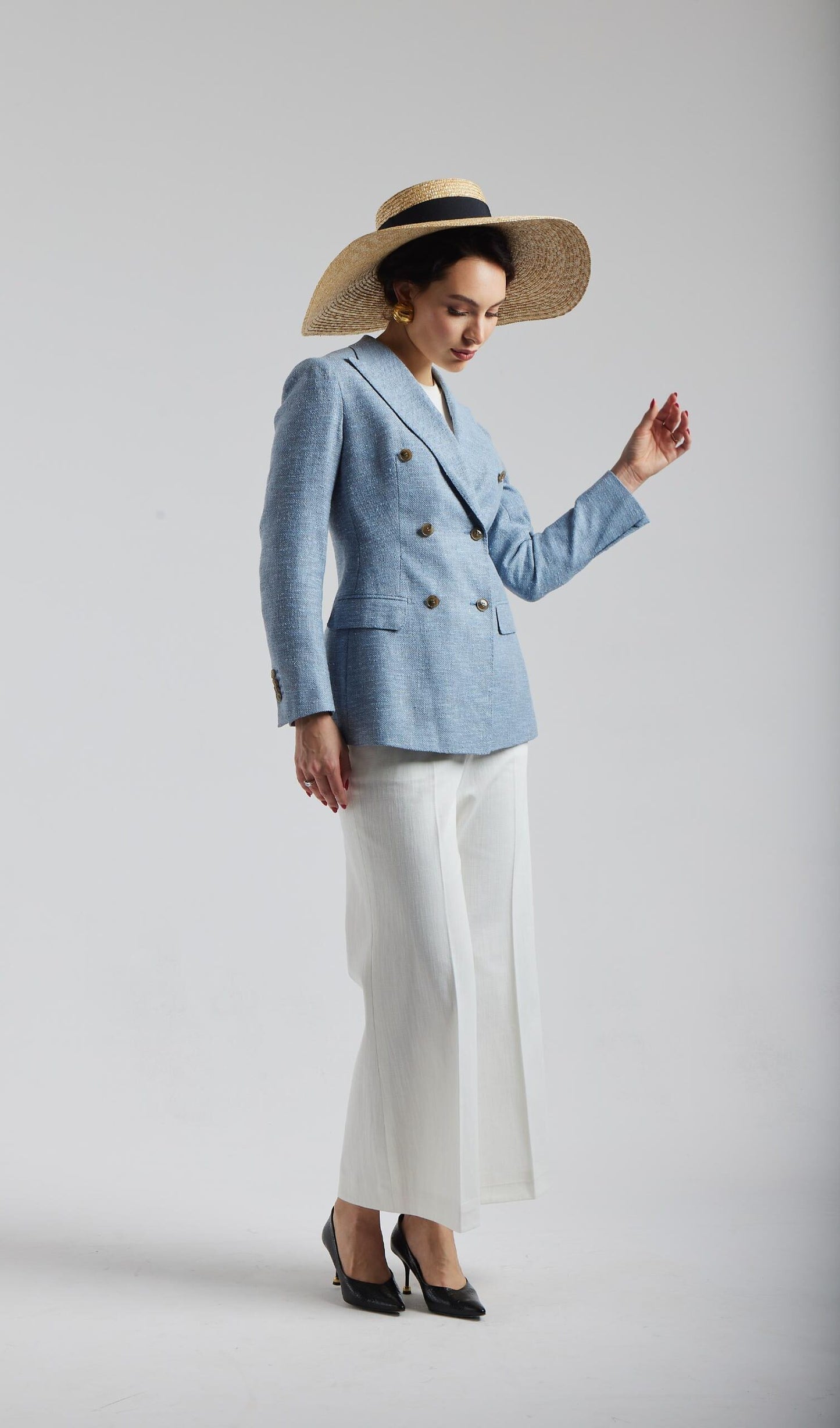 Ferla blue double-breasted jacket