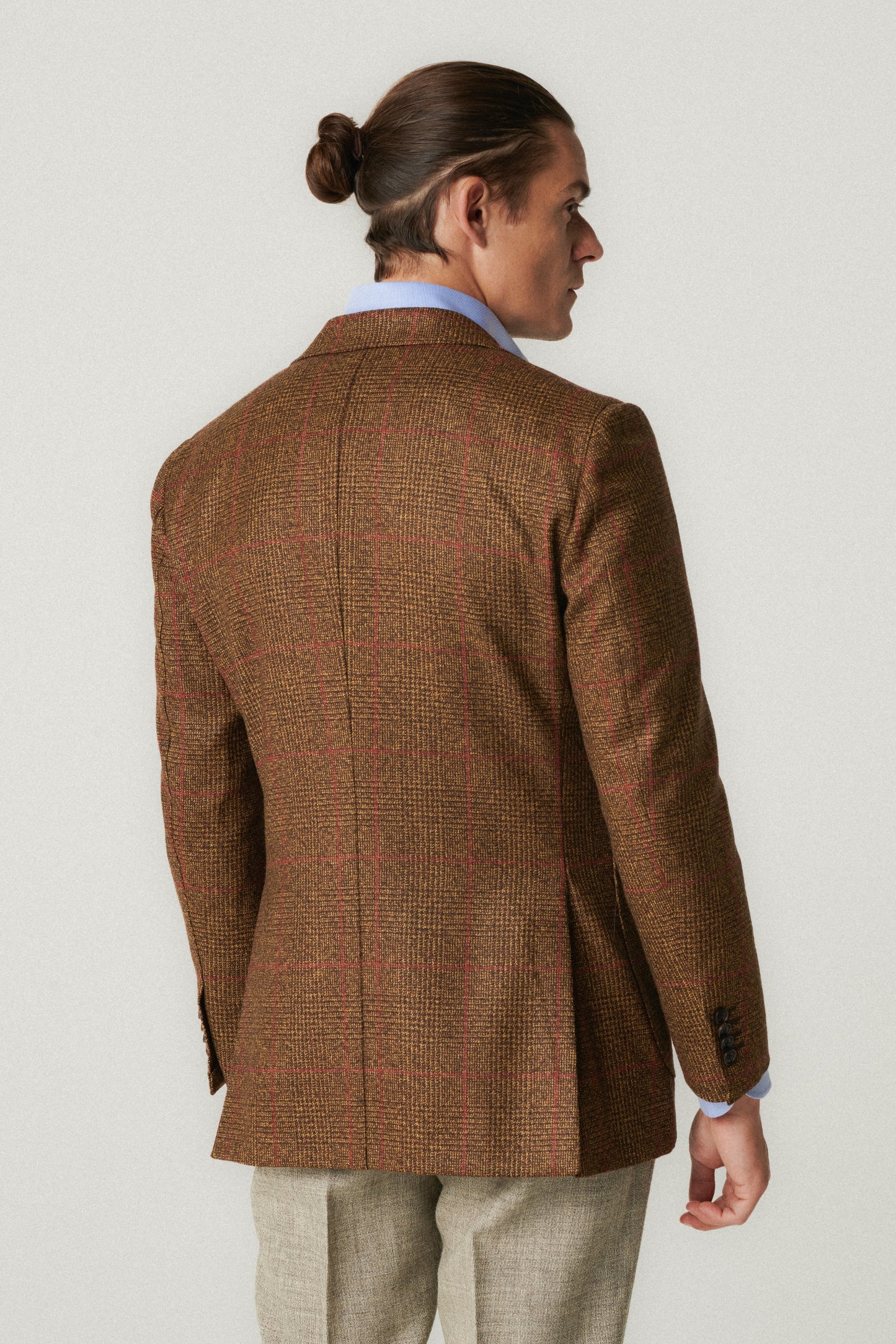 Veste à carreaux Fartown couleur rouille