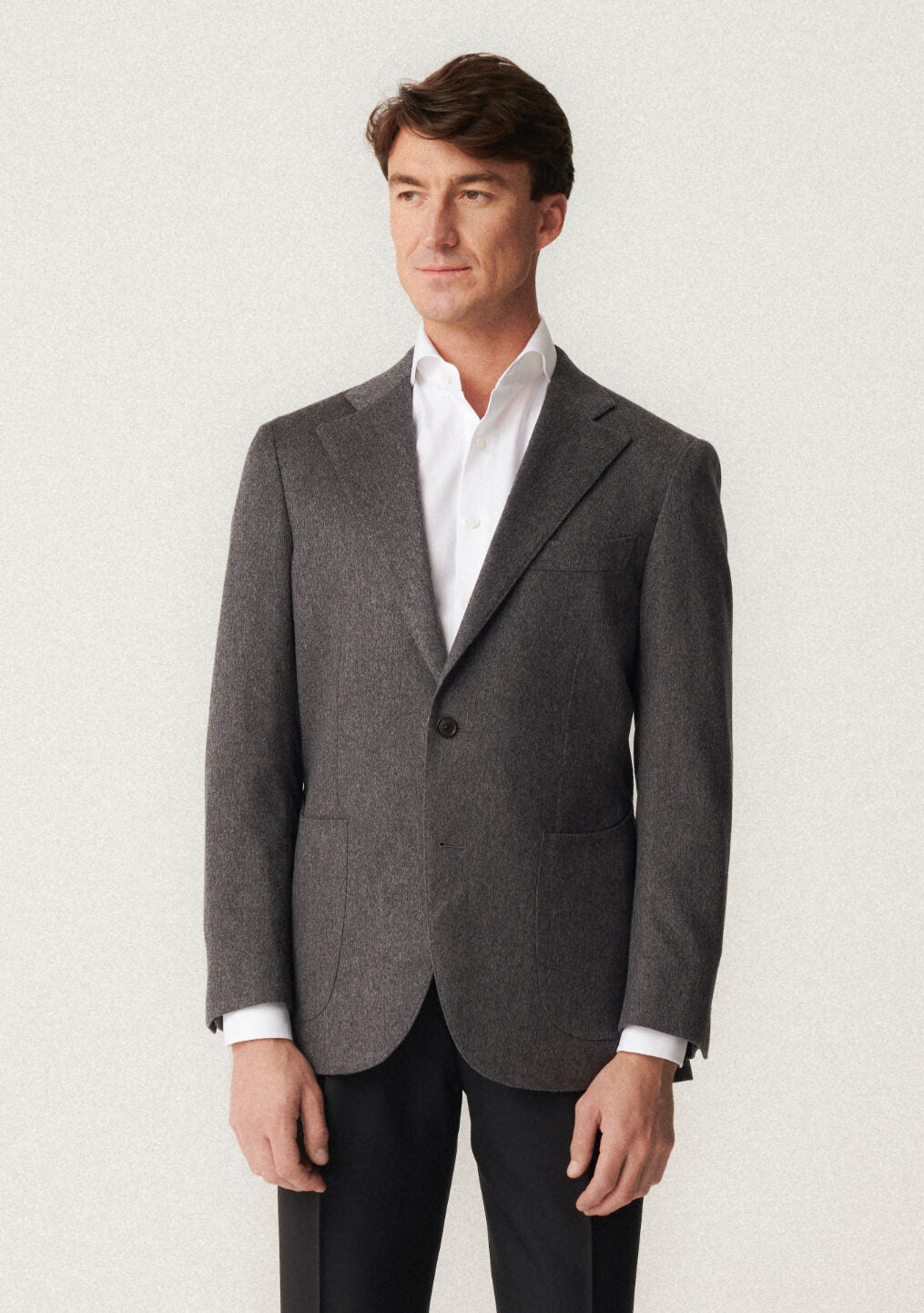 Veste en cachemire gris