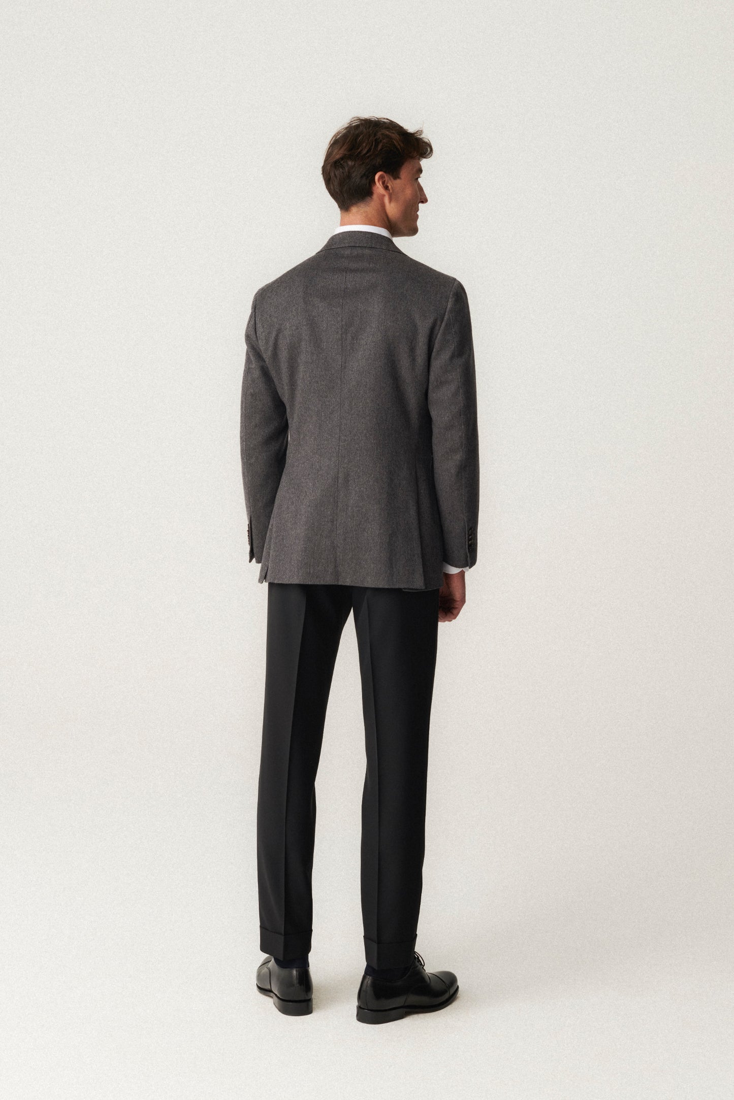 Veste en cachemire gris