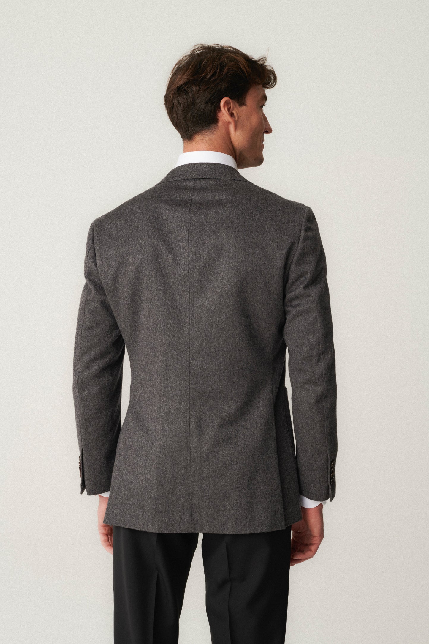 Veste en cachemire gris