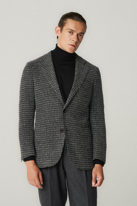 Dark gray houndstooth jacket
