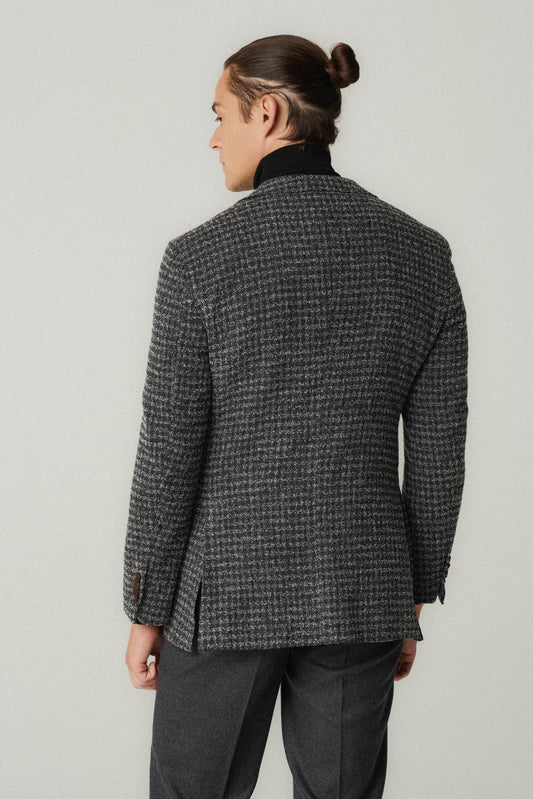 Dark gray houndstooth jacket