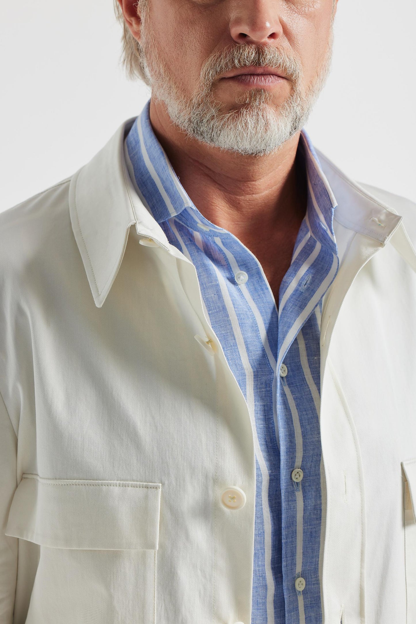 Surchemise en coton blanc