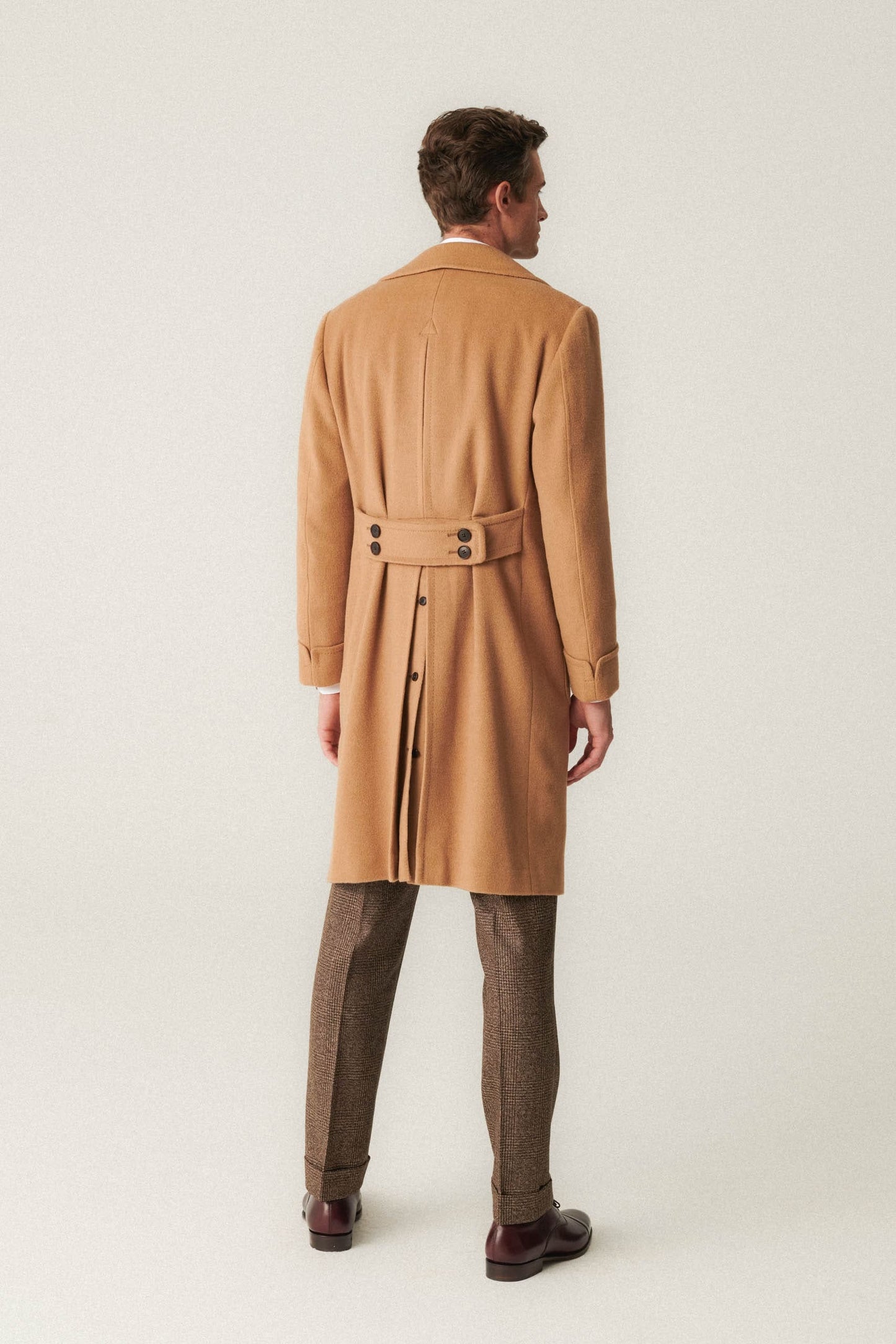 Manteau polo en laine de chameau