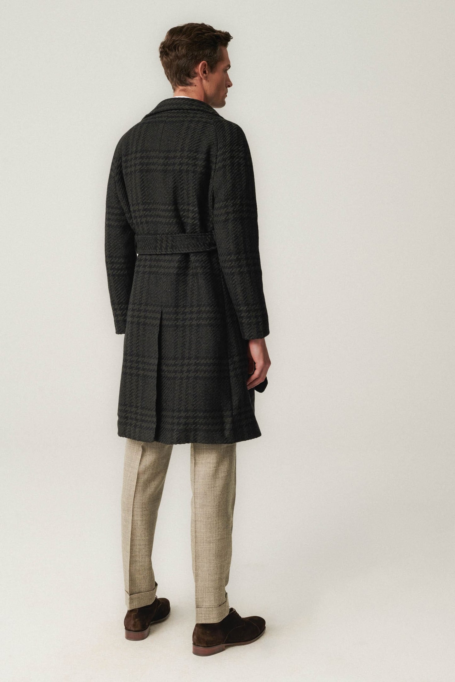 Manteau raglan à carreaux vert PoW