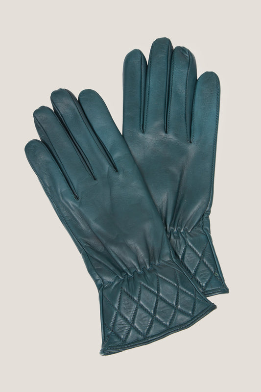 Gants en cuir nappa matelassé