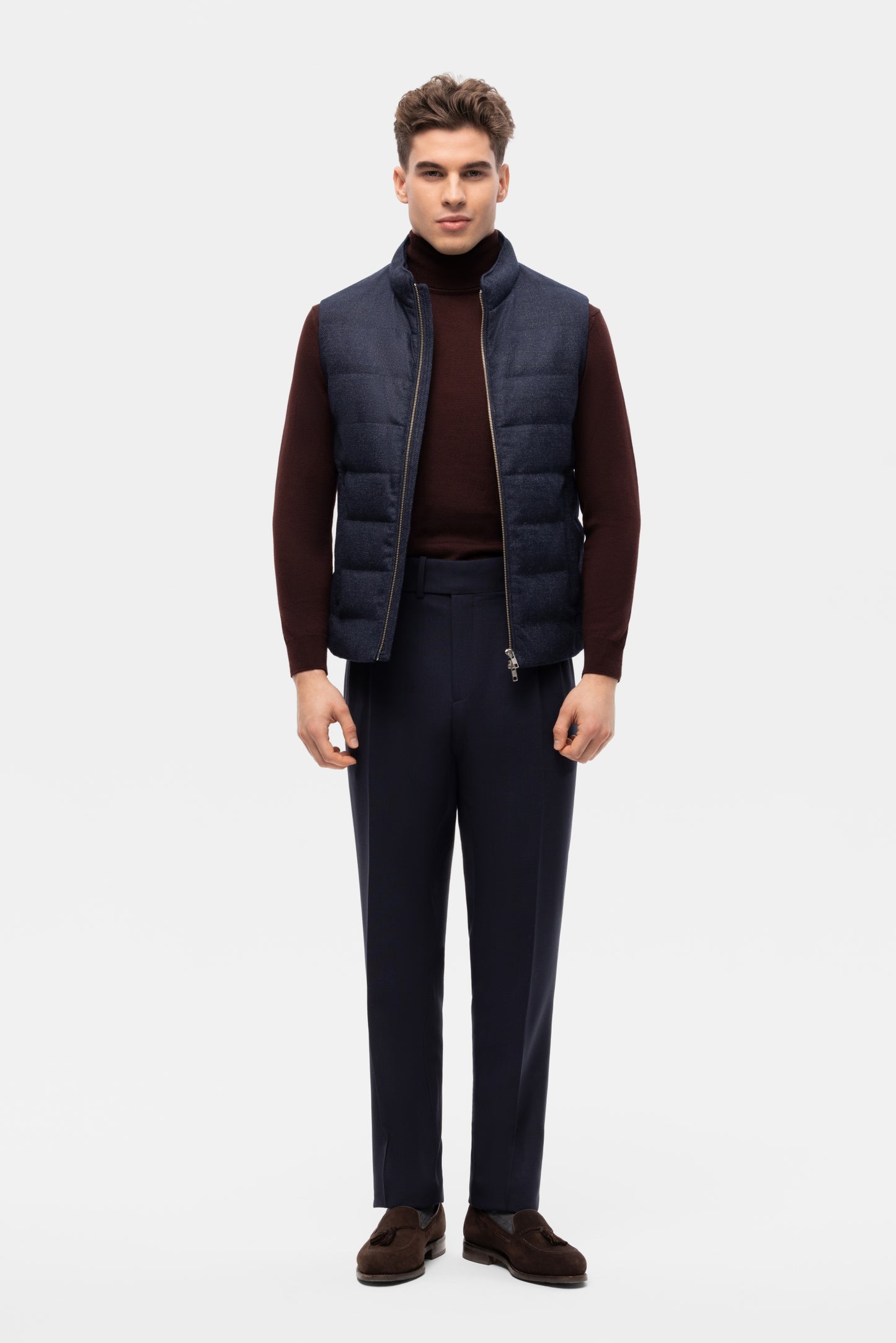 Gilet en duvet bleu marine