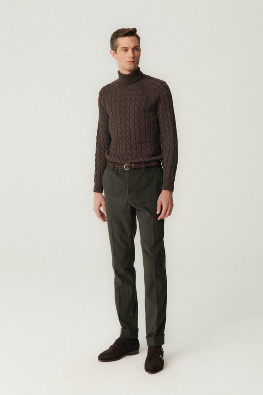 Green Albini corduroy trousers