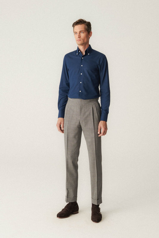 Gray wool Gurkha trousers