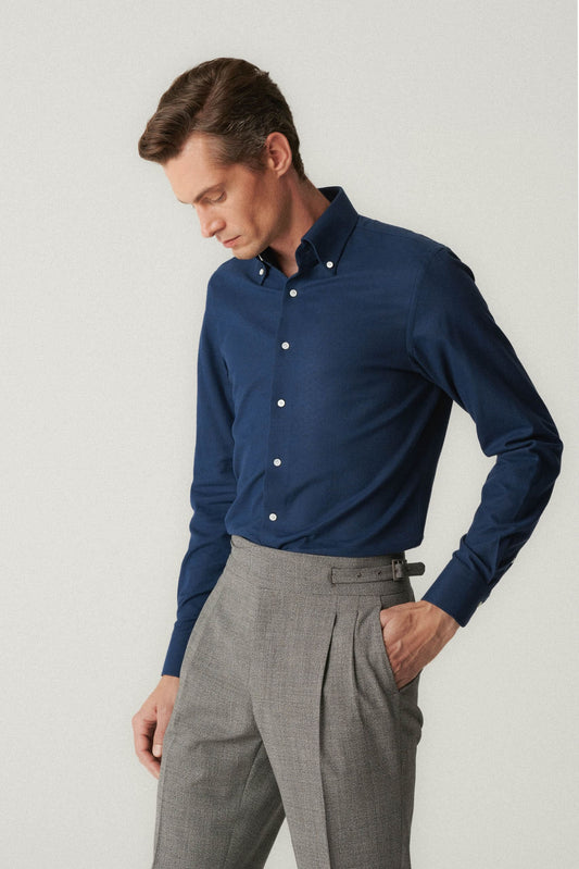 Gray wool Gurkha trousers