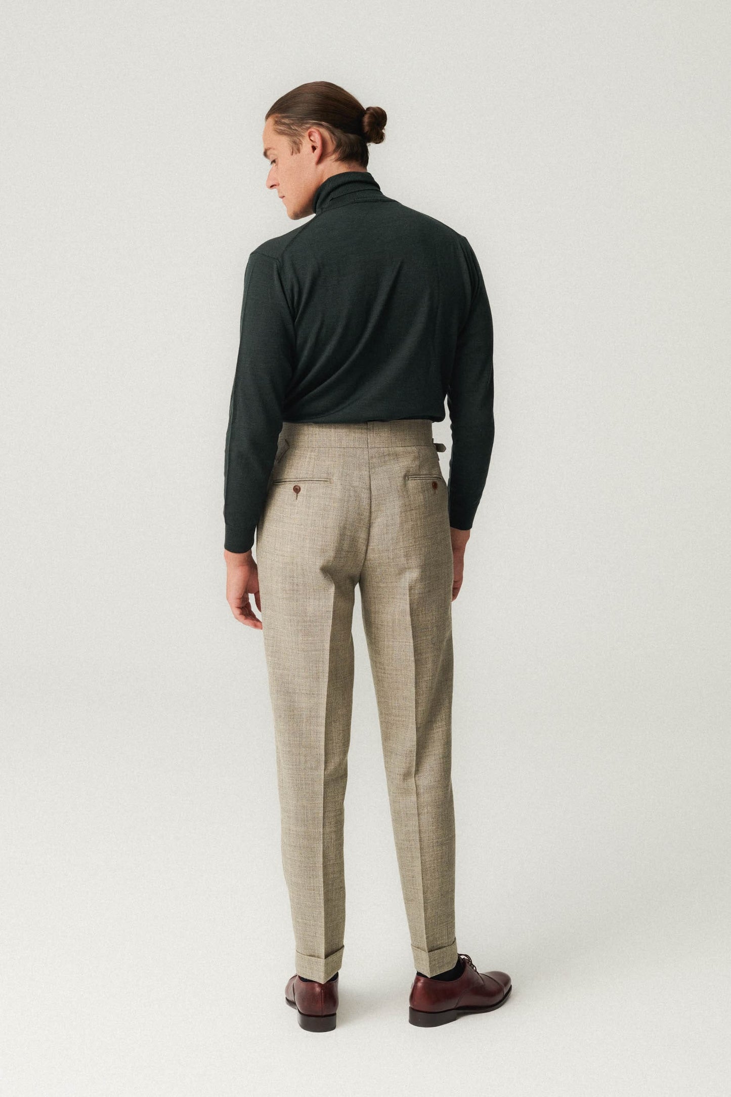 Pantalon en laine non teinte