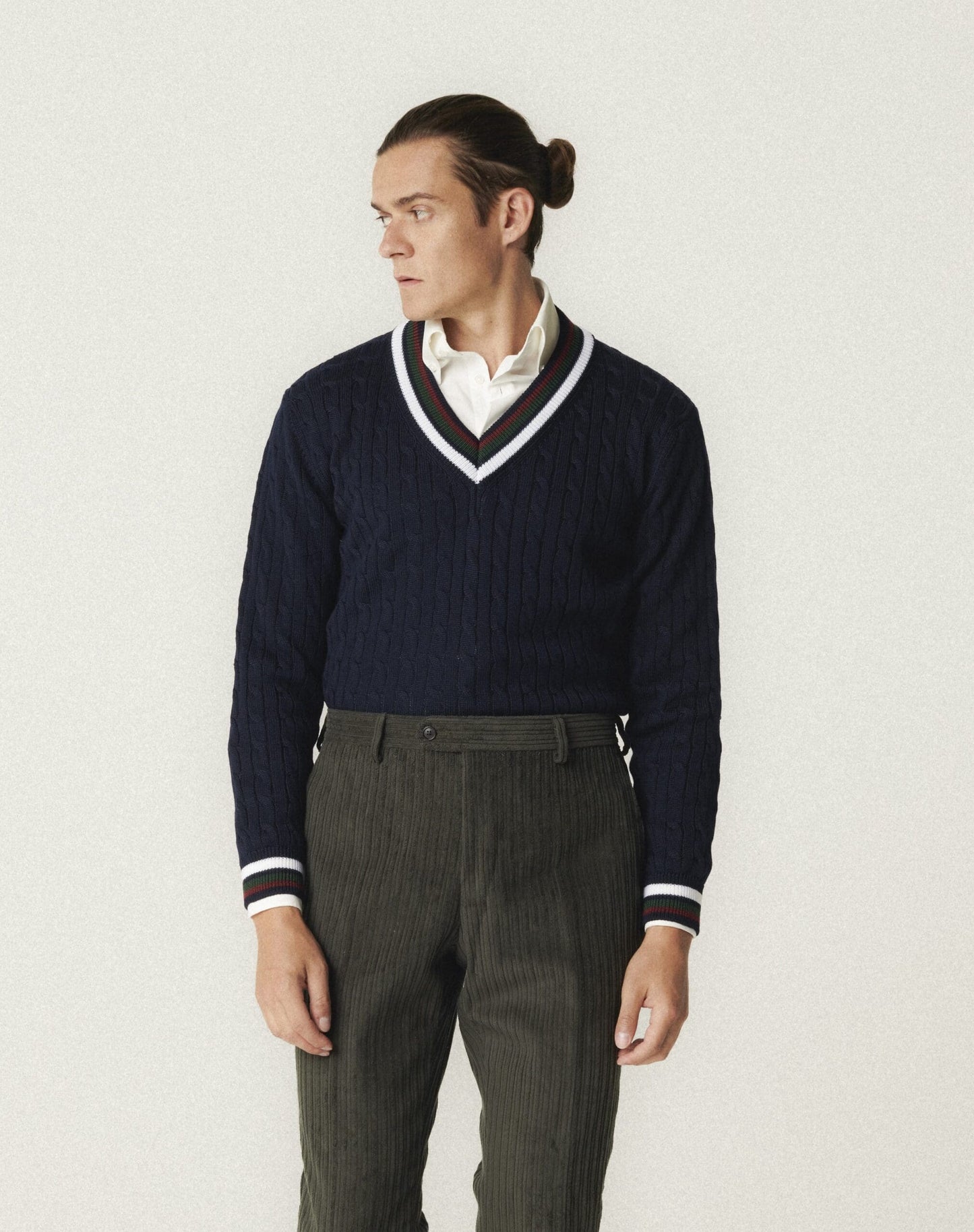 Pull de cricket bleu marine