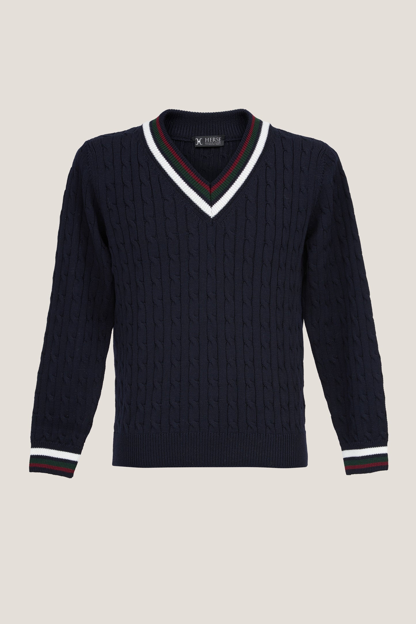 Pull de cricket bleu marine