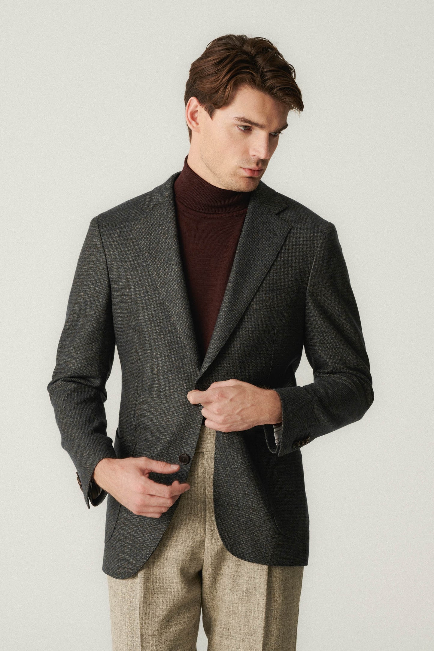 Whitley Dark Green Wool Jacket