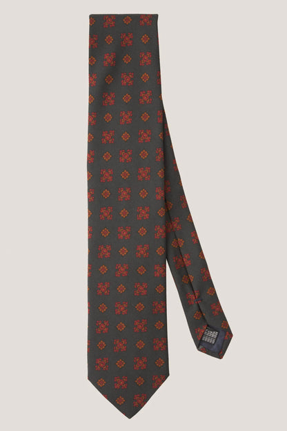 Matte silk tie