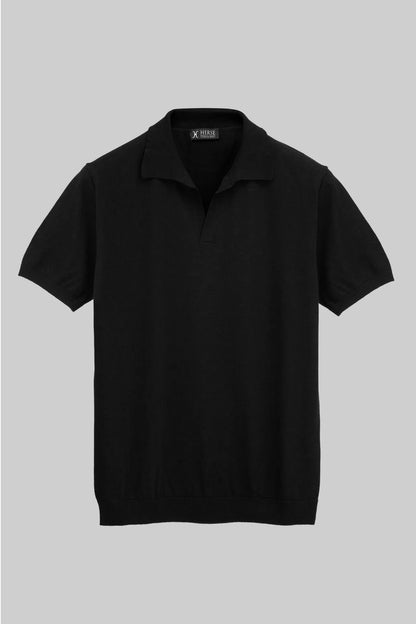 Knitted polo shirt 