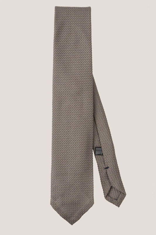 Garza Grossa grenadine tie, unlined