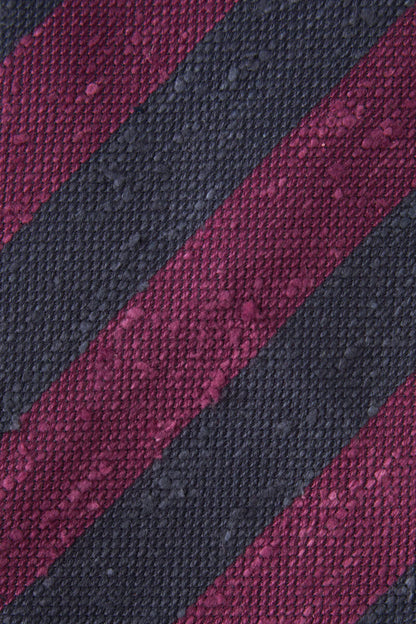 Regimental tie made of shantung, unlined