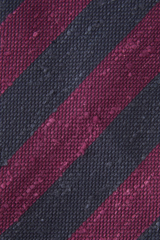 Regimental tie made of shantung, unlined