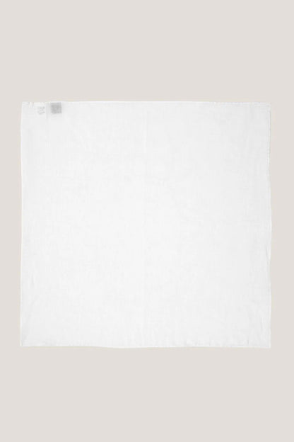 White linen pocket square