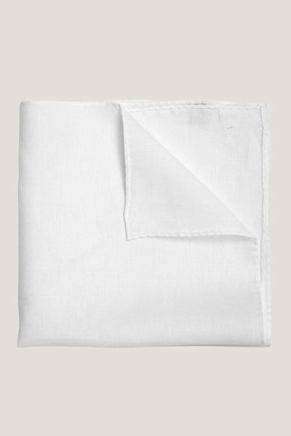 White linen pocket square