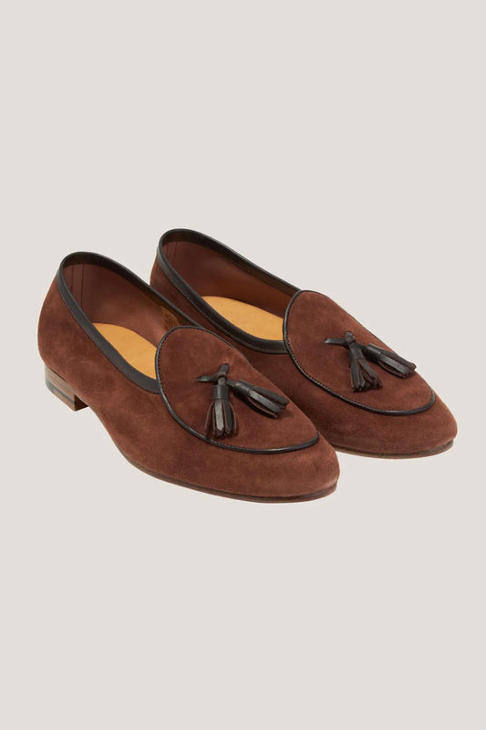 Brązowe Belgian Loafers