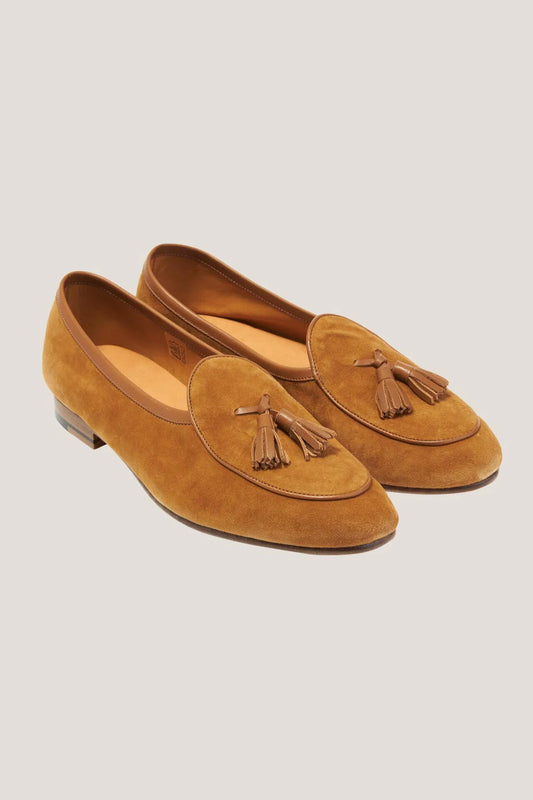 Jasnobrązowe Belgian Loafers