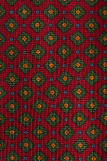 Silk medallion tie