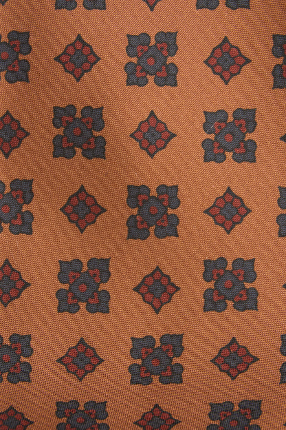 Cravate en soie mate vert olive