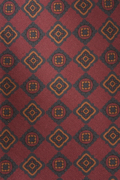 Cravate en soie mate vert olive