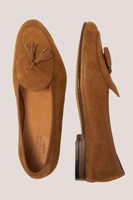 Jasnobrązowe Belgian Loafers