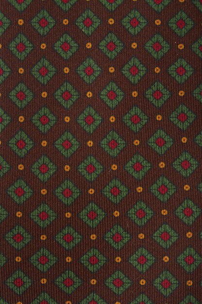 Silk medallion tie