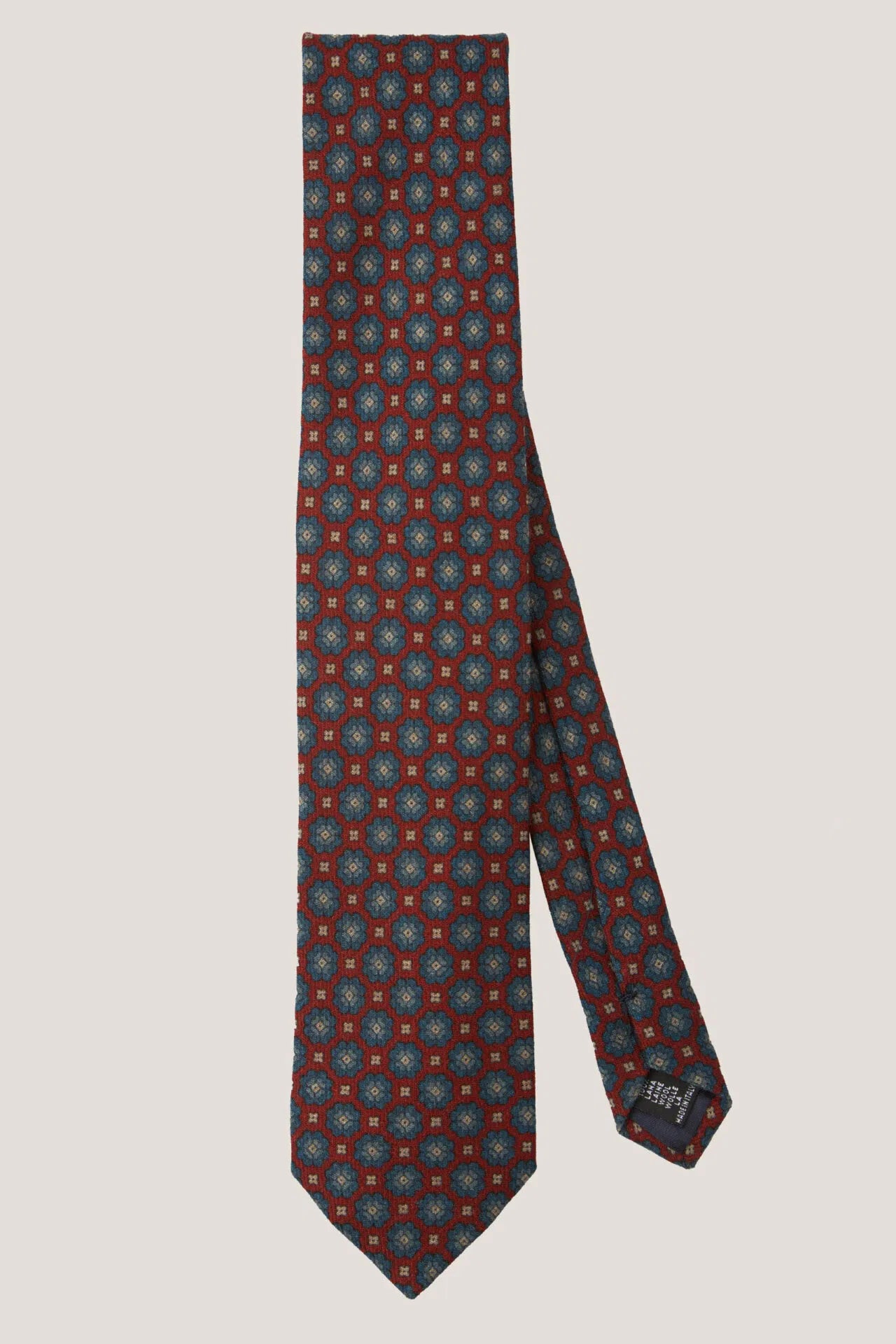 Wool medallion tie