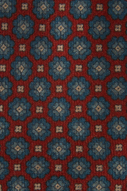 Wool medallion tie