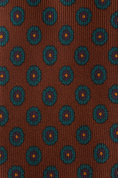 Silk floral tie