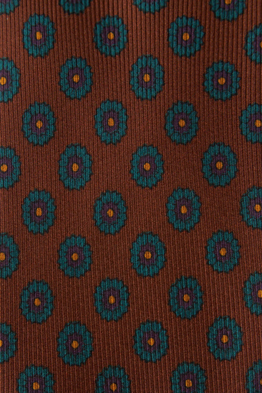 Silk floral tie