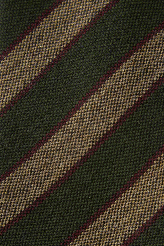 Regimental wool tie