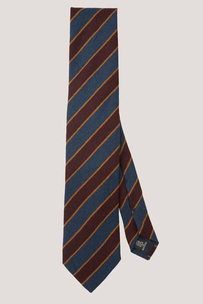 Regimental wool tie