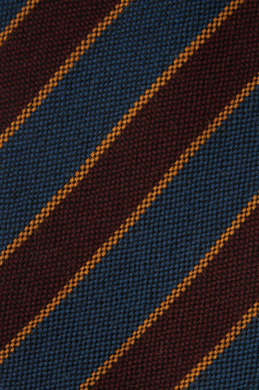 Regimental wool tie
