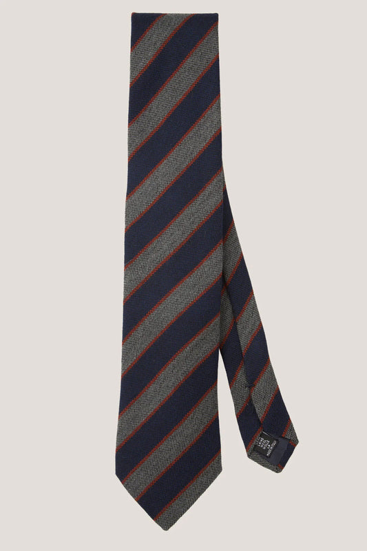 Regimental wool tie